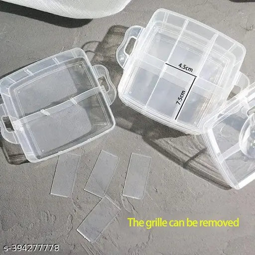 18 Grid jewellery Storage box(PINK & WHITE)
