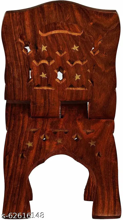 Online Quality Store book reading stand seesham Wooden Brown Rehal (Width (Open) = 16 cm : Height (Open) = 7 cm)