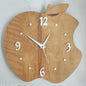 wall clock Home & Kitchen Home Décor Clocks for home office wall decoration big size wooden watch ghadi under 300 Apple
