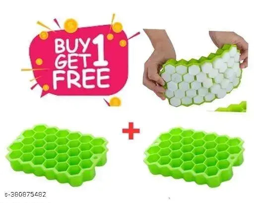 2 Pack Silicone Ice Cube Trays with Flexible 32-Ice Trays BPA Free, for Cake Chocolate Mould Kitchen Baking Tools, W hiskey, Cocktail, Stackable Flexible Safe Ice Cube Molds (2 pcs)
