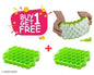 2 Pack Silicone Ice Cube Trays with Flexible 32-Ice Trays BPA Free, for Cake Chocolate Mould Kitchen Baking Tools, W hiskey, Cocktail, Stackable Flexible Safe Ice Cube Molds (2 pcs)